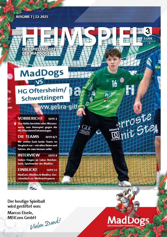 Das Spielheft zum aktuellen Heimspiel